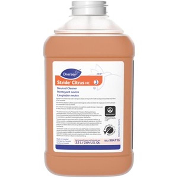 Diversey 2.5 Litre Stride Citrus Neutral Cleaner - Case of 2 DVO904716